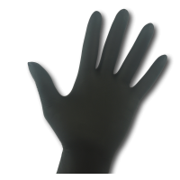 Rękawice nitrylowe bezpudrowe, czarne (op. 100 szt.) 